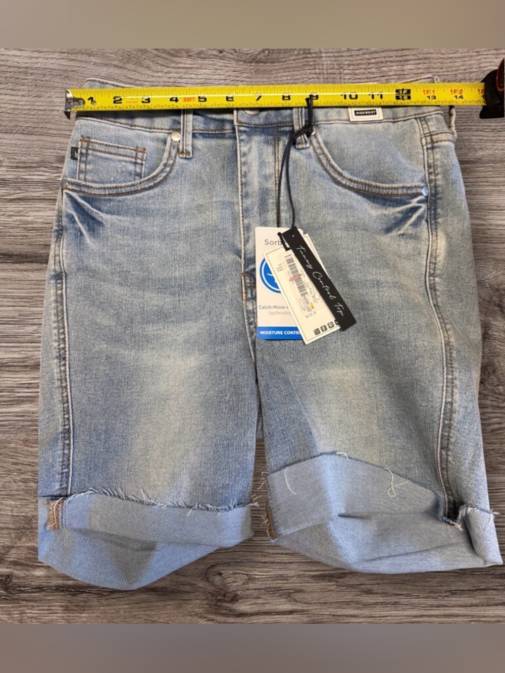 NWT Judy Blue High Waist Tummy Control Denim Shorts SZ S - Picture 3 of 8